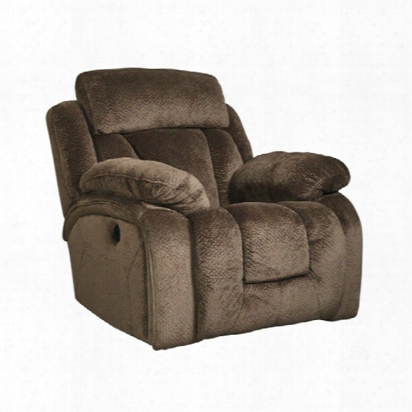 Ashley Stricklin Power Rocker Recliner In Chocolate