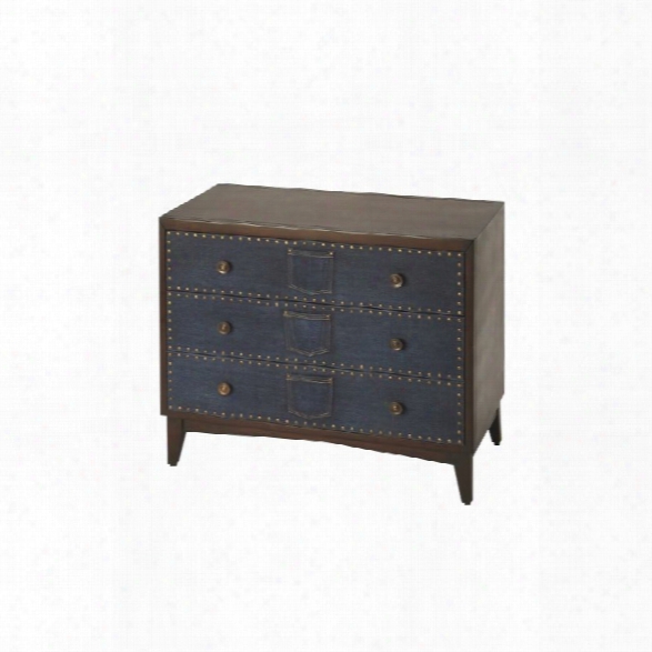 Butler Specialty Cosmopolitan 3 Drawer Lindor Accent Chest In Denim