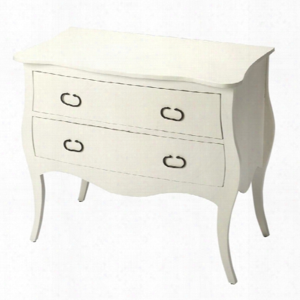 Butler Specialty Masterpiece 2 Drawer Rochelle Chest In Ff White