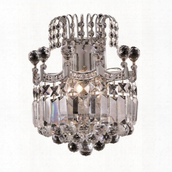 Elegant Lighting Corona 12 2 Light Elements Crystal Wall Sconce