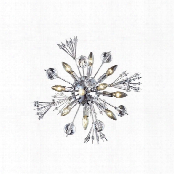 Elegant Lighting Cyclone 20 10 Light Elegant Crystal Wall Sconce