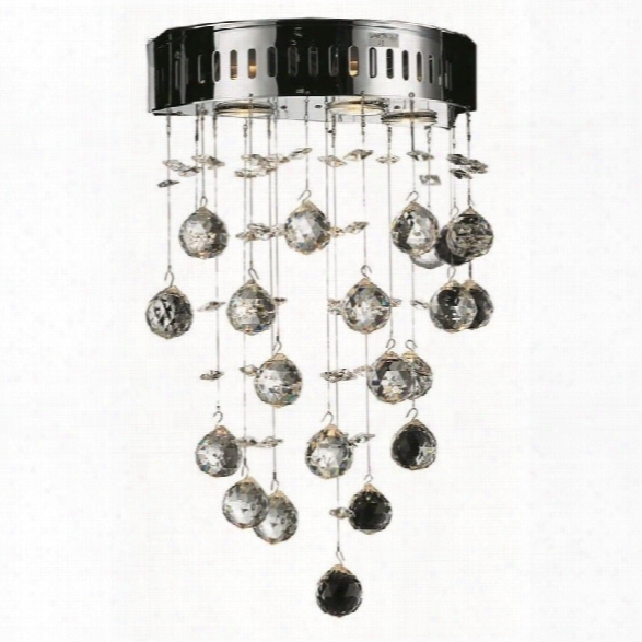 Elegant Lighting Galaxy 17 3 Light Elements Crystal Wall Sconce