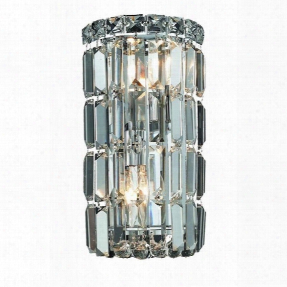 Elegant Lighting Maxime 12 2 Light Elements Crystal Wall Sconce