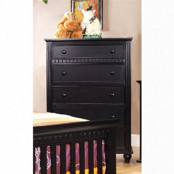 Furniture Of America Dresden 5 Drawer  Chest In Black