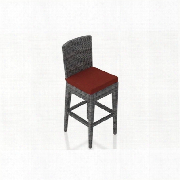 Harmonia Living District Patio Bar Stool In Canvas Henna