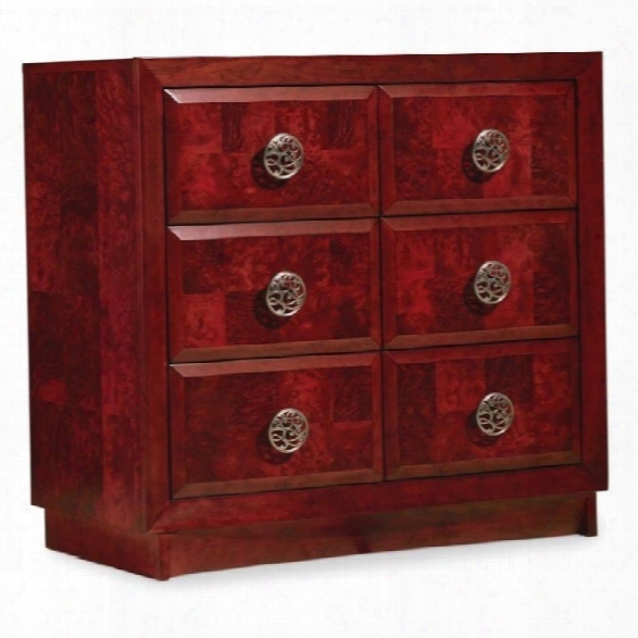 Hooker Furniture Melange 6-drawer Accent Chest In Poppy Red