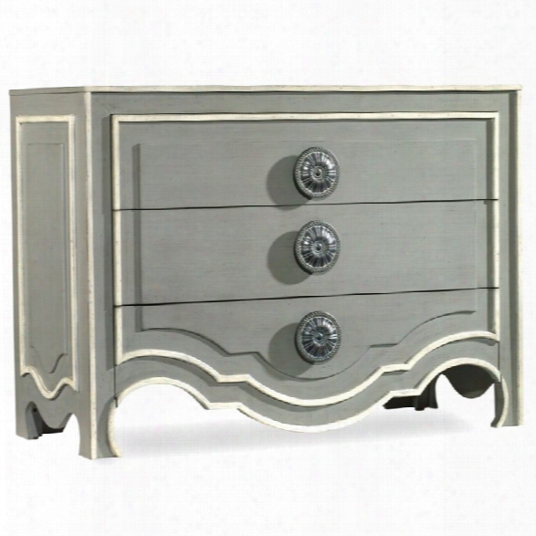 Hooker Furniture Melange Roselle 3 Drawer Accent Chest In Gray