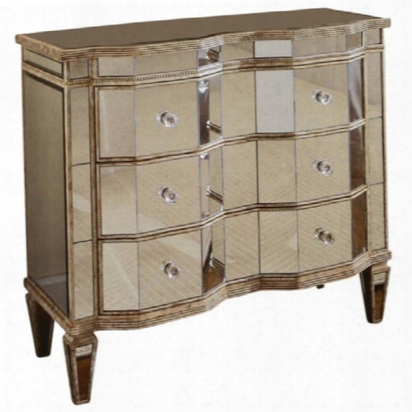 Hooker Furniture Preston Ridge Mirrored Three Drawer Accent Chest