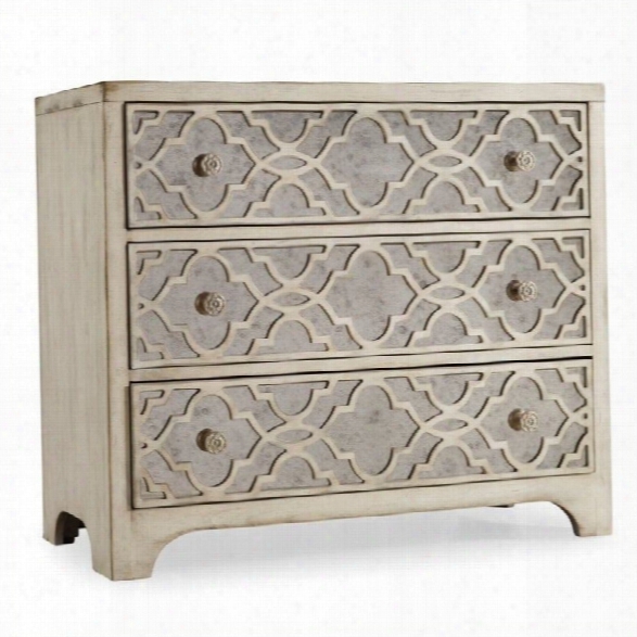 Hooker Furniture Sanctuary Fretwork Accent Chest In Pearl Essence