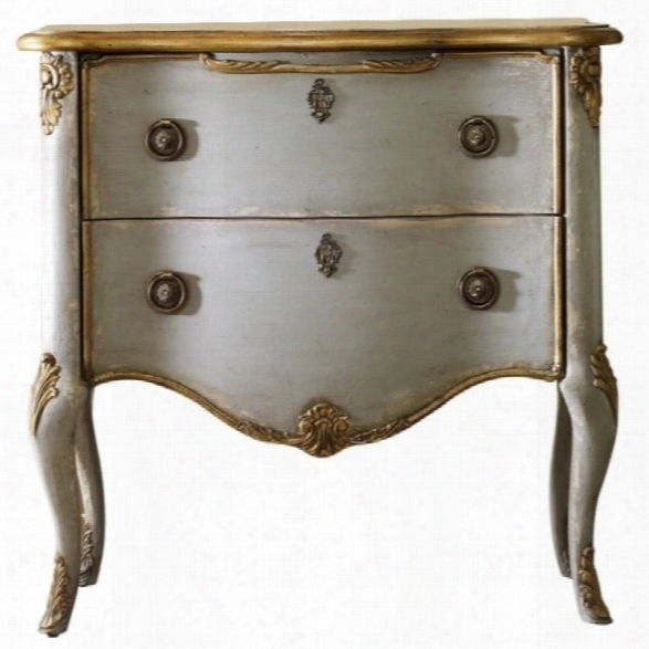 Hooker Furniture Seven Seas French Two Drawer Accent Chest Console In Light Blue