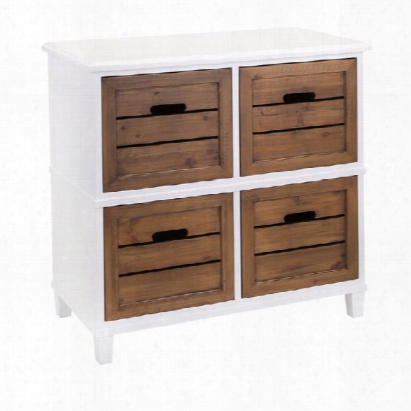 Imax Corporation Strout 4 Drawer Chest In White