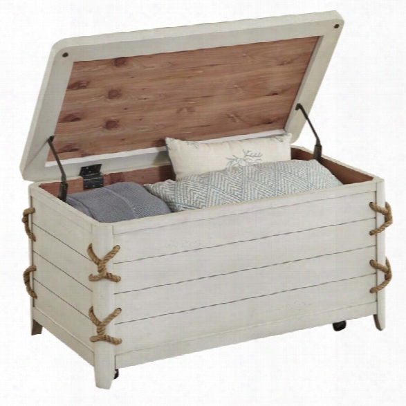 Liberty Furniture Dockside Ii Storage Trunk In White