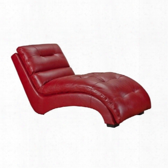 Picket House Furnishings Daphne Chaise In Red
