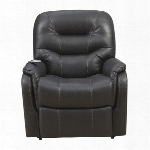 Pulask Prime Resources Heat And Massaging Lift Recliner In Black