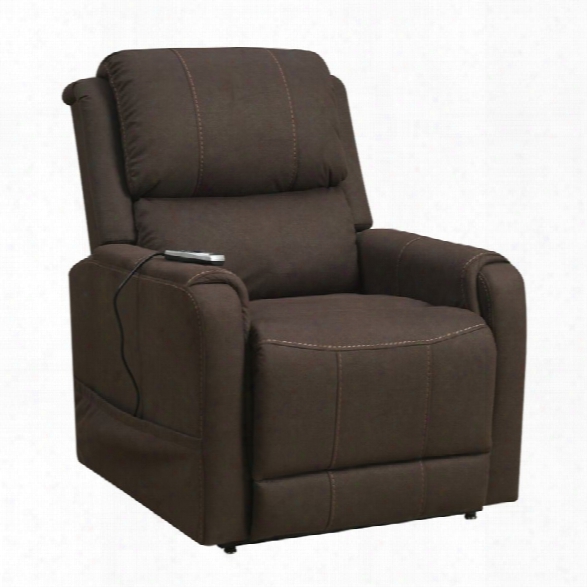 Pulaski Prie Resources Heat And Massaging Lift Recliner In Brown