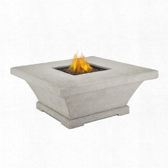 Real Flame Monaco Square Low Propane Fire Table In Cream