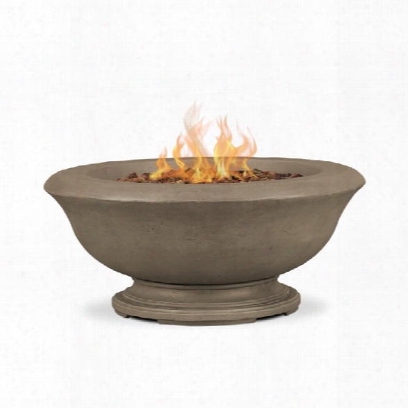 Real Flame Treviso Round Propane Fire Pit In Dove Gray