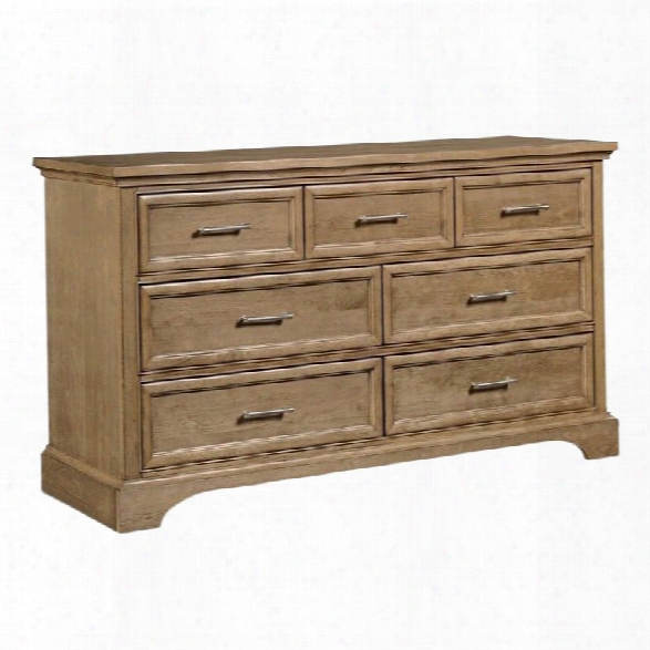 Stone & Leigh Chelsea Square 7 Drawer Dresser In French Toast