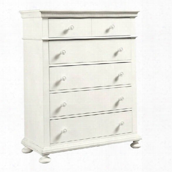 Stone & Leigh Smiling Hill 5 Drawer Chest In Marshmallow