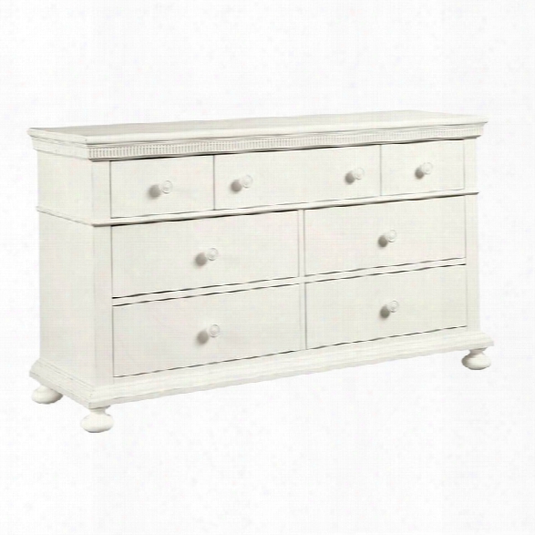 Stone & Leigh Smiling Hill 7 Drawer Dresser In Marshmallow