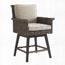 Tommy Bahama Home Blue Olive 41.5 Wicker Counter Stool-Taupe