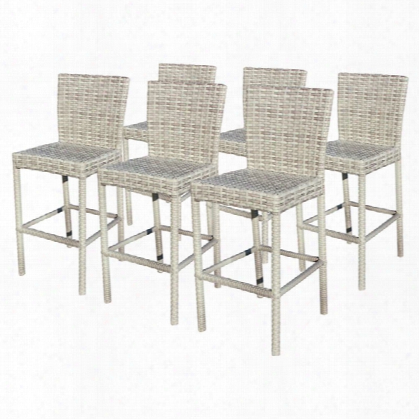 Tkc Fairmont 30 Patio Bar Stool In Vanilla Cream (set Of 6)