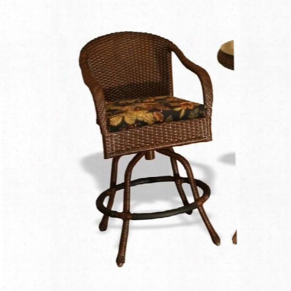 Tortuga Sea Pines 28.5 Outdoor Bar Stool-tortoise/ Rave Spearmint