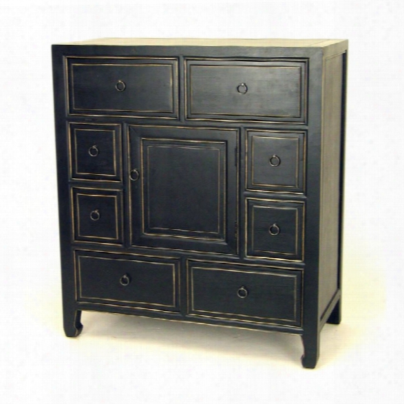 Wayborn Suchow 8 Drawer Apothecary Chest In Antique Black