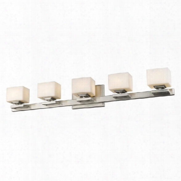 Z-lite Cuvier 5 Light Vanity Light In Brushed Nickel