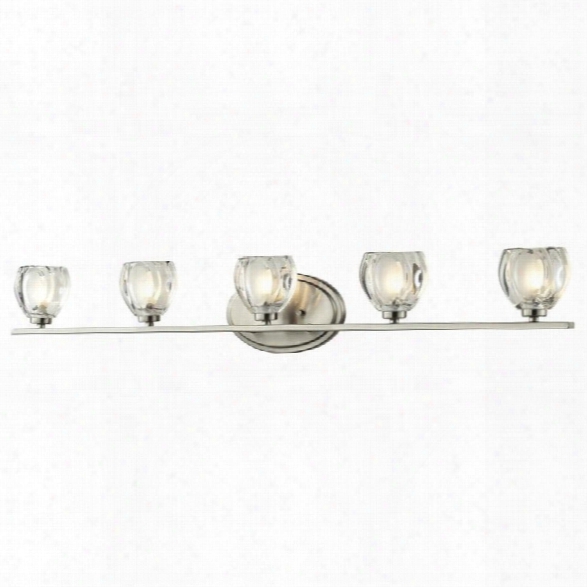 Z-lite Hale 5 Light Vanity Light In Brushed Nickel