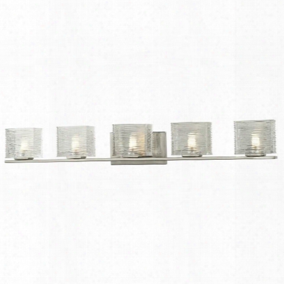 Z-lite Jaol 5 Light Vanity Light In Brushed Nickel