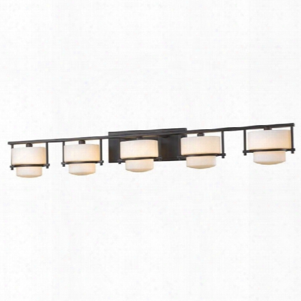 Z-lite Porter 5 Light Vanity Light In Bronze