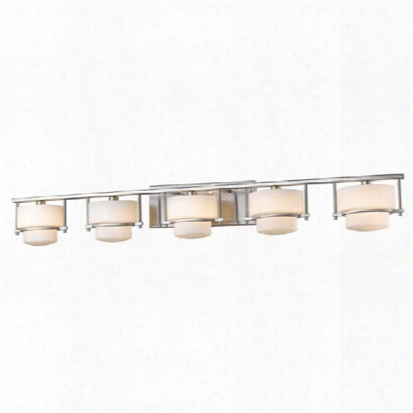 Z-lite Porter 5 Light Vanity Light In Brushed Nickel