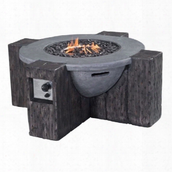 Zuo Hades Propane Fire Pit In Gray