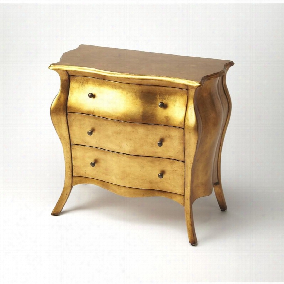 Butler Specialty Artists Originals Bombe Accent Chest In Gold