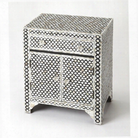 Butler Specialty Bone Inlay Accent Cabinet