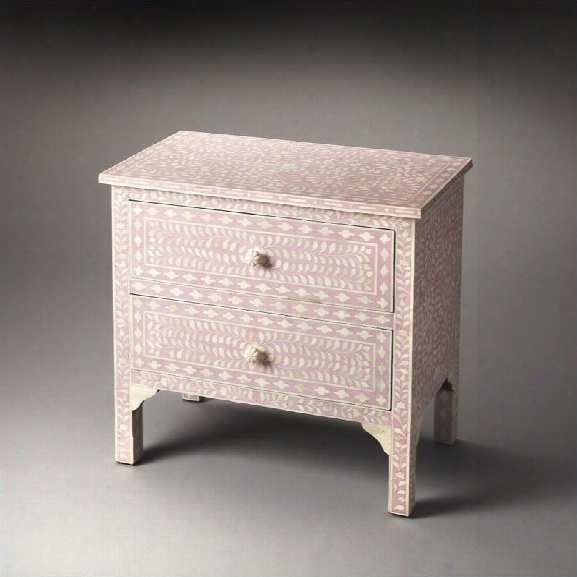 Butler Specialty Vivienna Pink Bone Inlay Accent Chest