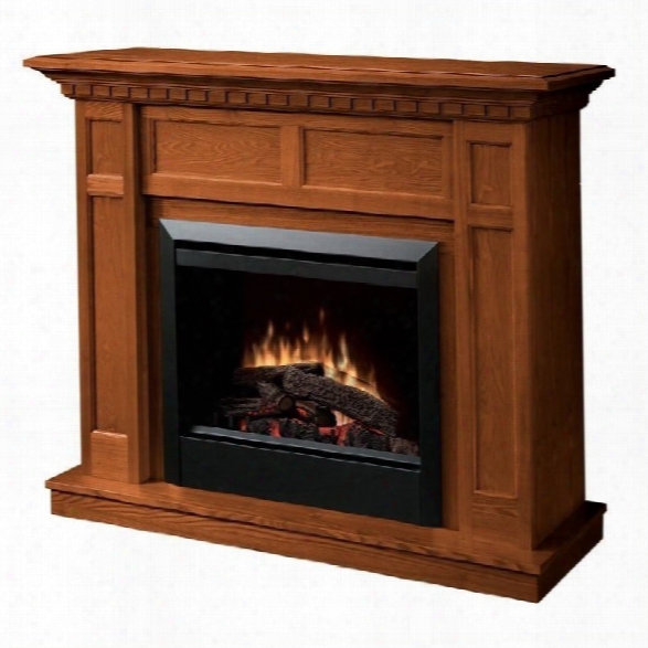 Dimplex Caprice Free Standing Electric Fireplace In Warm Oak