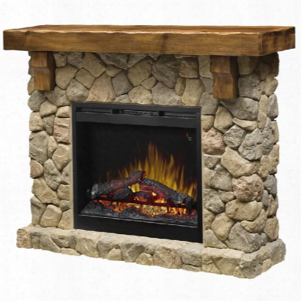 Dimplex Fieldstone 54 Electric Fireplace Mantel In Faux Stone