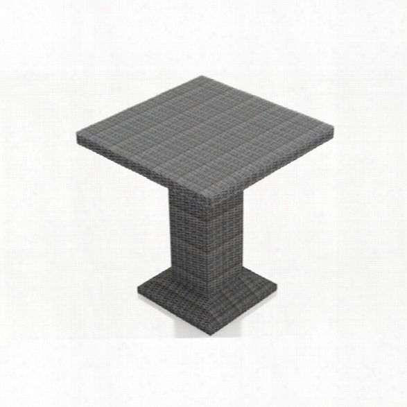 Harmonia Living District Square Patio Pub Table In Textured Slate