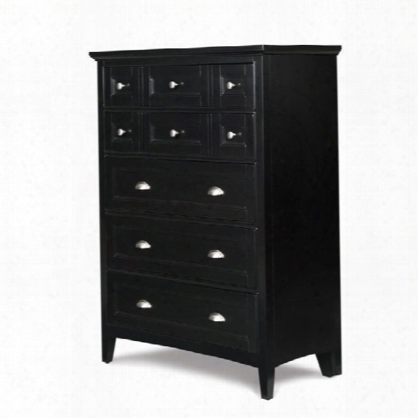 Magnussen Bennett 5 Drawer Chest In Black Finish