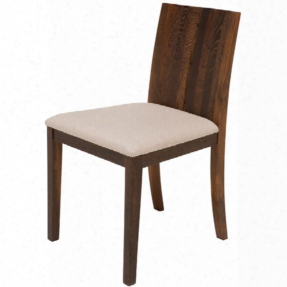 Nuevo Eva Dining Side Chair In Seared Brown