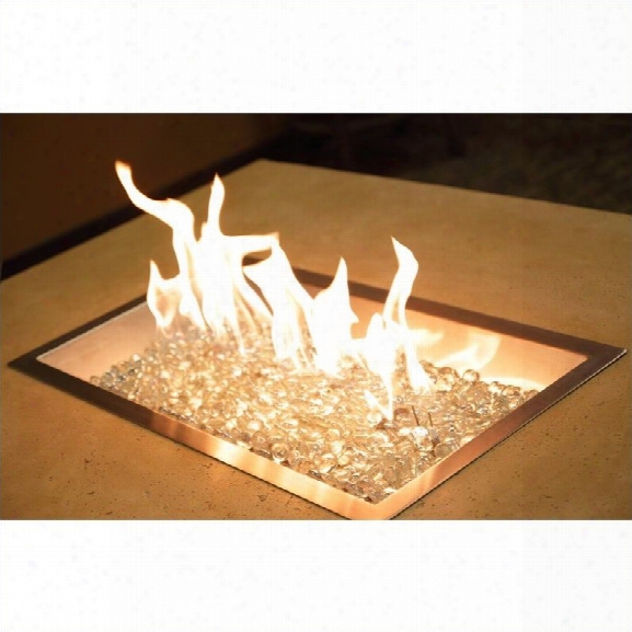 Outdoor Greatroom Company D.i.y. 12 X 24 Rectangular Crystal Fire Pit Burner