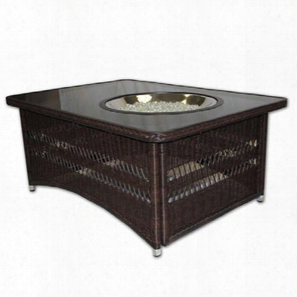 Outdoor Greatroom Company Naples Coffee Table With Natural Gas Firepit