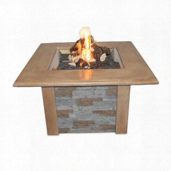 Outdoor Greatroom Company Sierra Firepit Table In Mocha