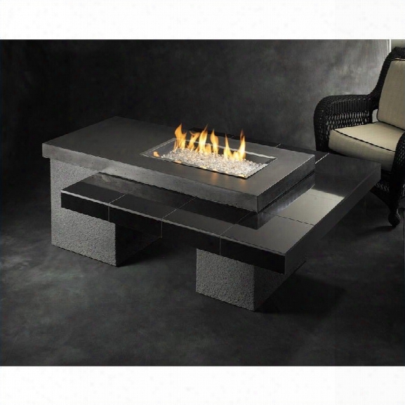 Outdoor Greatroom Company Uptown Fire Pit Table With Granite Tile And Supercast Top