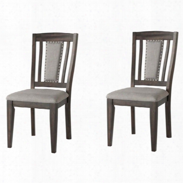 Picket House Furnishings Steele Dining Side Chair Set In Gray Oak