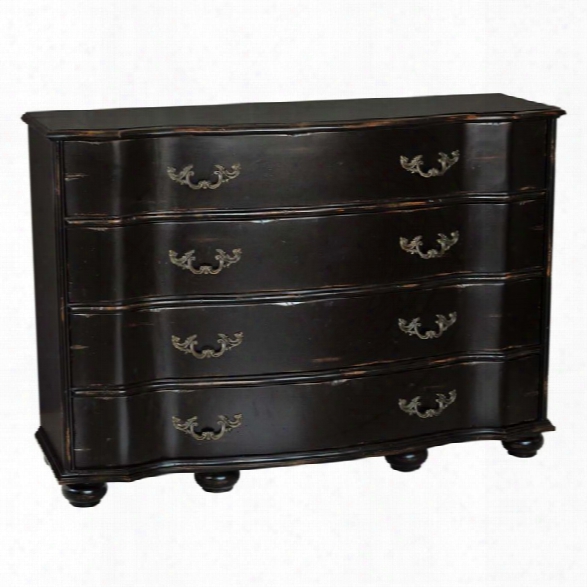 Pulaski 4 Drawer Accent Chest In Antique Black