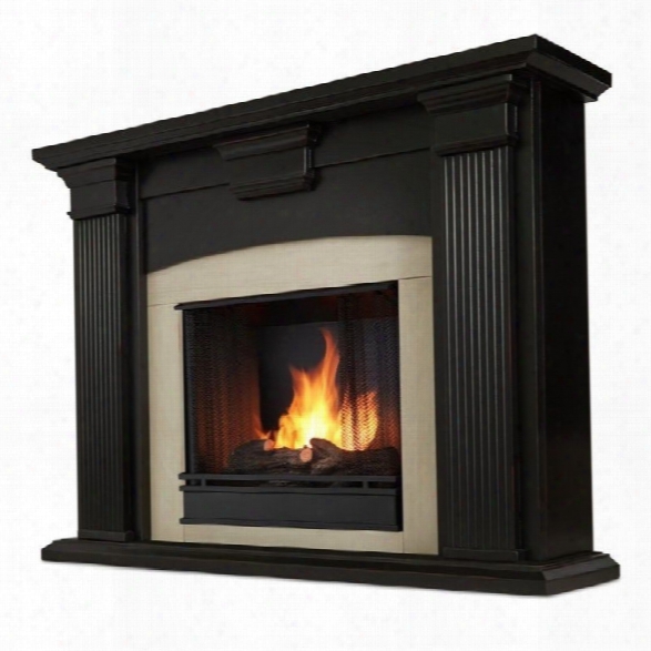 Real Flame Adelaide Indoor Gel Fireplace In Black Wash