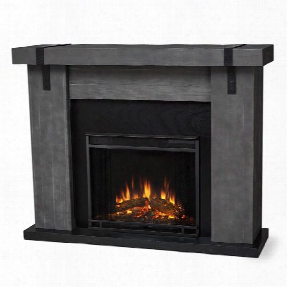 Real Flame Aspen Electric Fireplace In Gray Barnwood